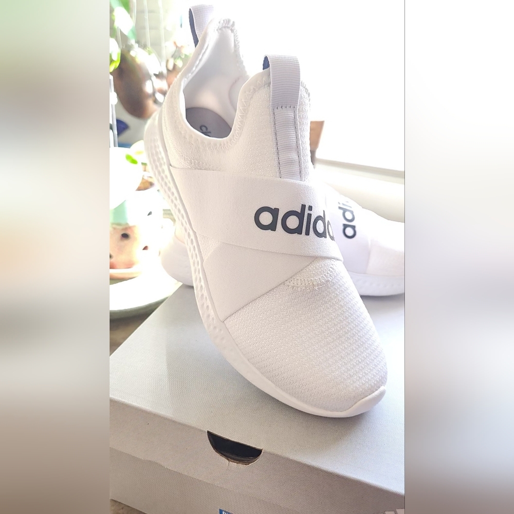 Adidas Puremotion Adapt Slip On White Shoes